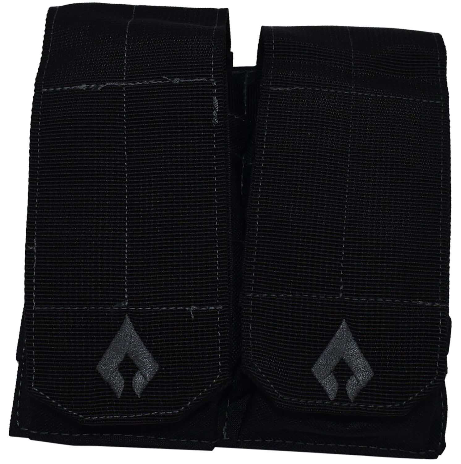 Advance Warrior Solutions AROTTMPBL Double Mag Pouch Open Top AR Style Black MOLLE