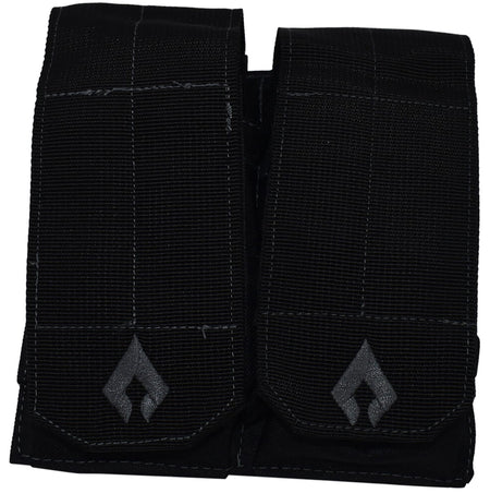 Advance Warrior Solutions AROTTMPBL Double Mag Pouch Open Top AR Style Black MOLLE