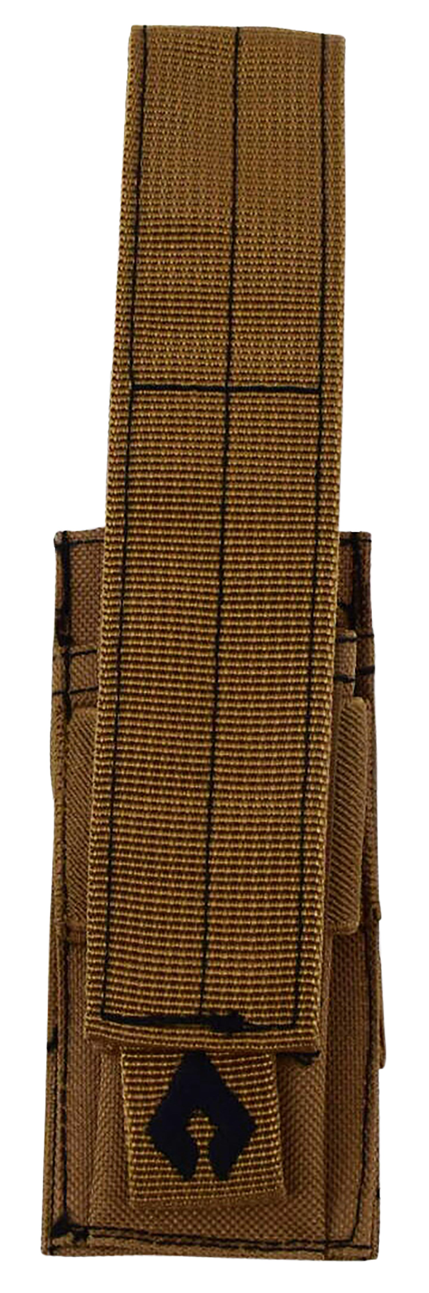 Advance Warrior Solutions PSMPTN Single Pistol Mag Pouch Tan 600D Poly MOLLE