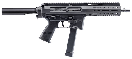 B&T Firearms 500003AB SPC9 9mm Luger 33+1 9.10", Black, Buffer Tube Stock, Polymer Grip (OEM Mag)