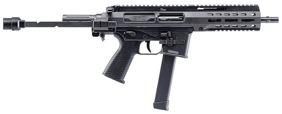 B&T Firearms 500003TBG SPC9 9mm Luger 33+1 9.10", Black, Tele Brace Adapter, Polymer Grip (Glock Mag Compatible)