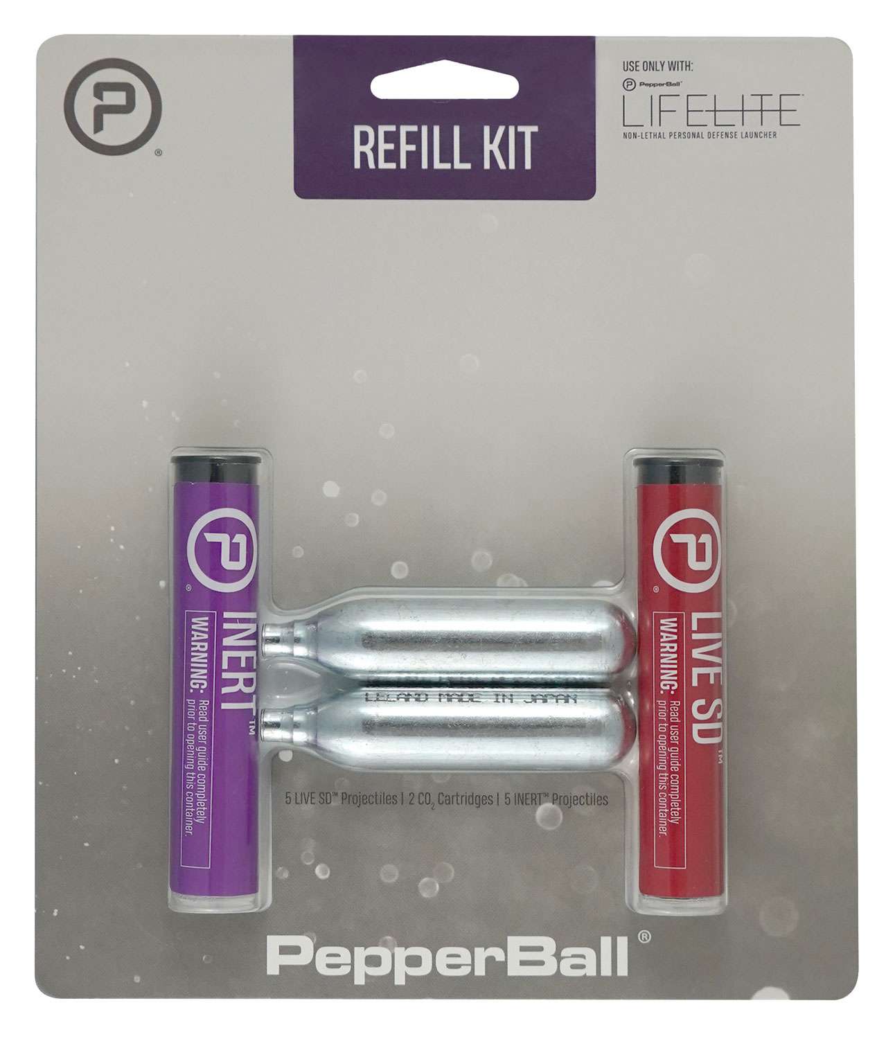 PepperBall Refill Kit 5 Inert 5 Live Rounds and 2 CO2 Cartridges