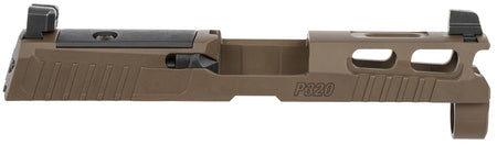 Sig Sauer P320 PRO-CUT Optic Ready Slide 9mm PVD Coyote Brown XRAY3 Suppressor Sights