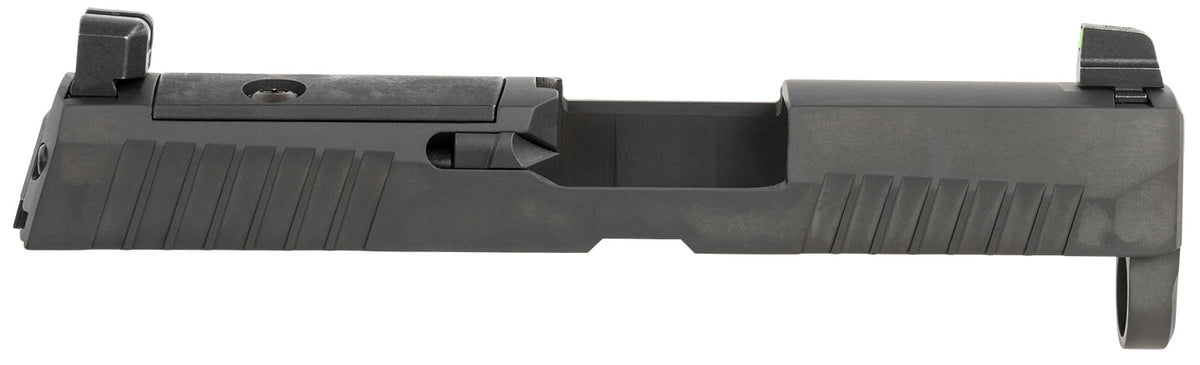 Sig Sauer P320 Slide 9mm Luger Nitride Black Stainless Steel Optic Ready XRAY3 Suppressor Sights Compatible With ROMEO1 PRO ROMEO2