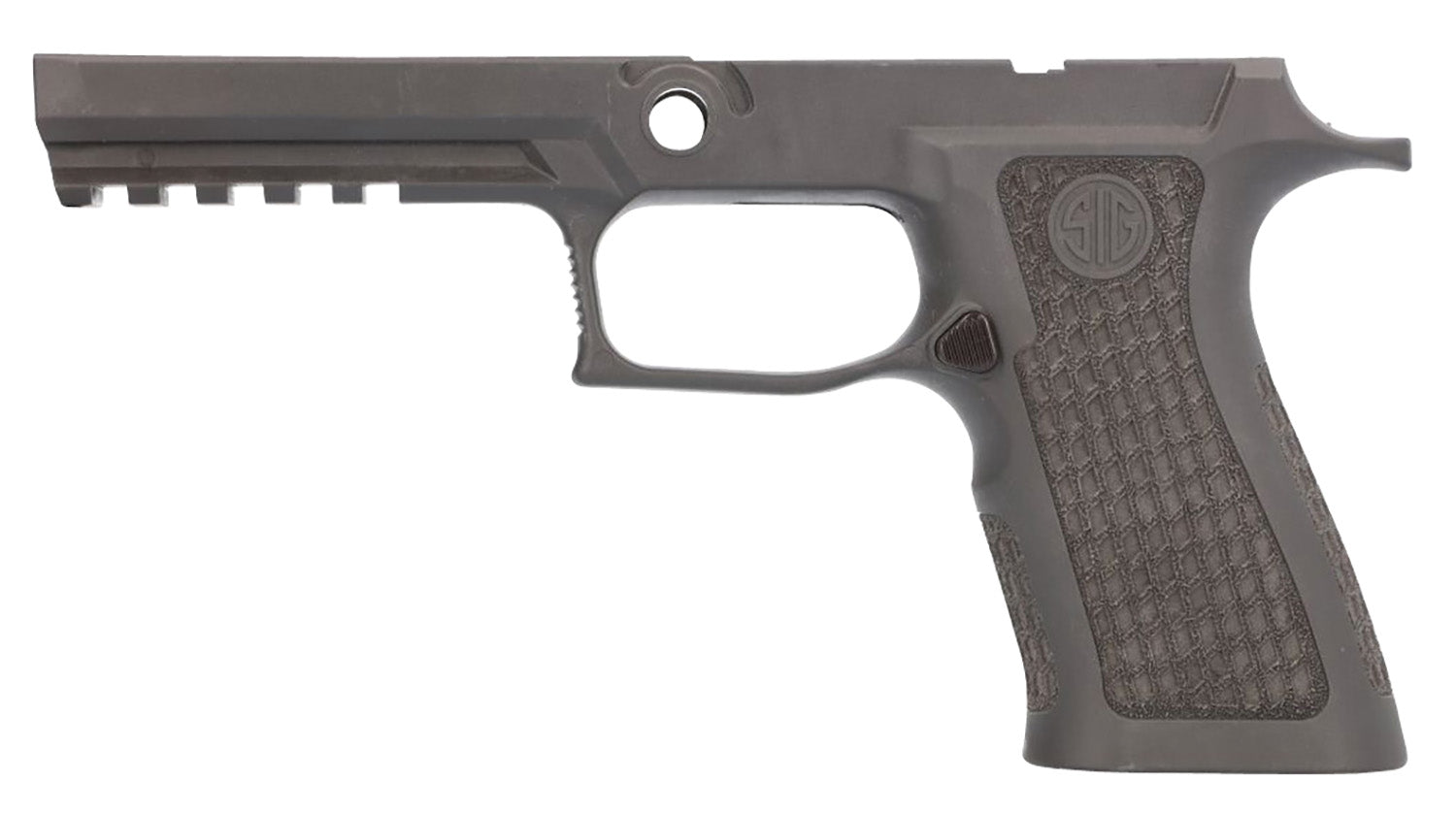 Sig Sauer LTXG Grip Module Laser Stippled Tungsten Gray Polymer Fits Sig P320