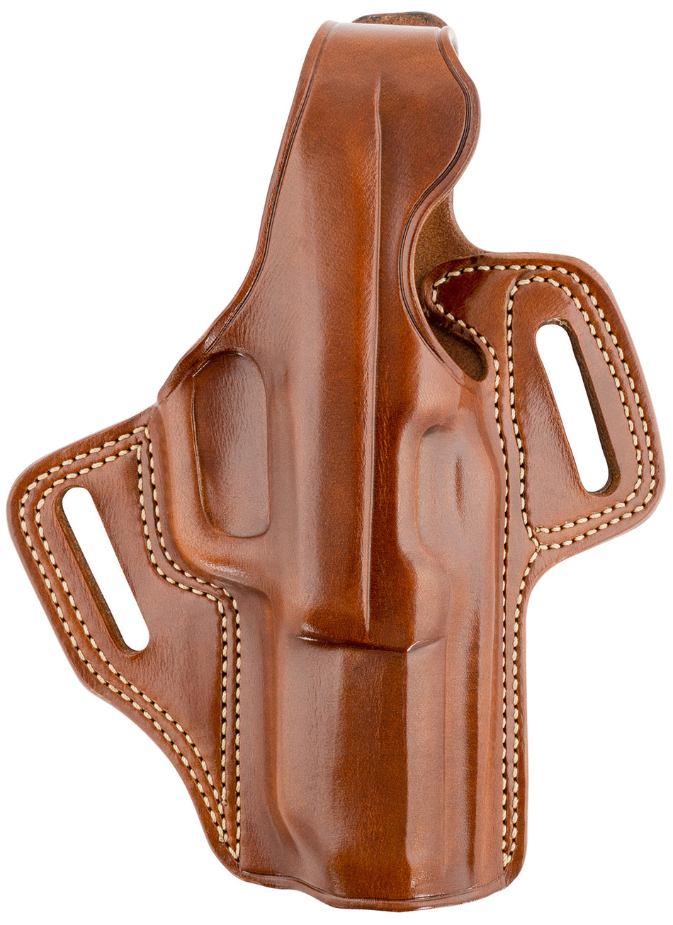 Galco Fletch OWB Tan Leather High Ride Belt Slide Holster Fits FN Five-seveN USG MK2 Ruger 57 Right Hand