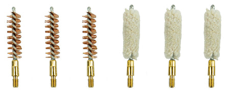 KleenBore 9-SET .38/.357/9mm Handgun Bronze Bore Brush & Cotton Mop Cleaning Set 6-Piece