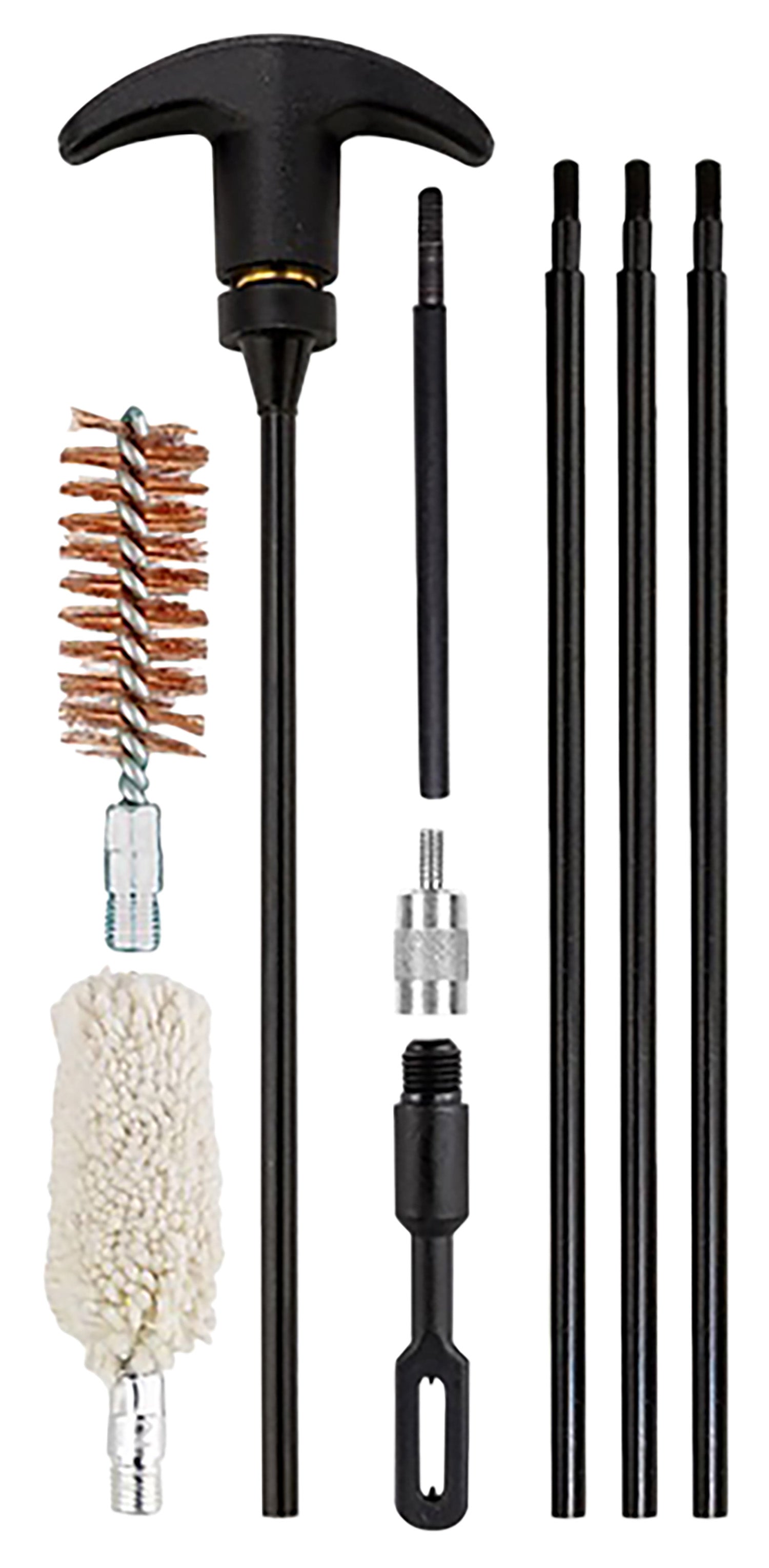 KleenBore VP12 Valu-Pak Cleaning Rod Set 12 Gauge Shotgun with Bronze Brush & Cotton Mop