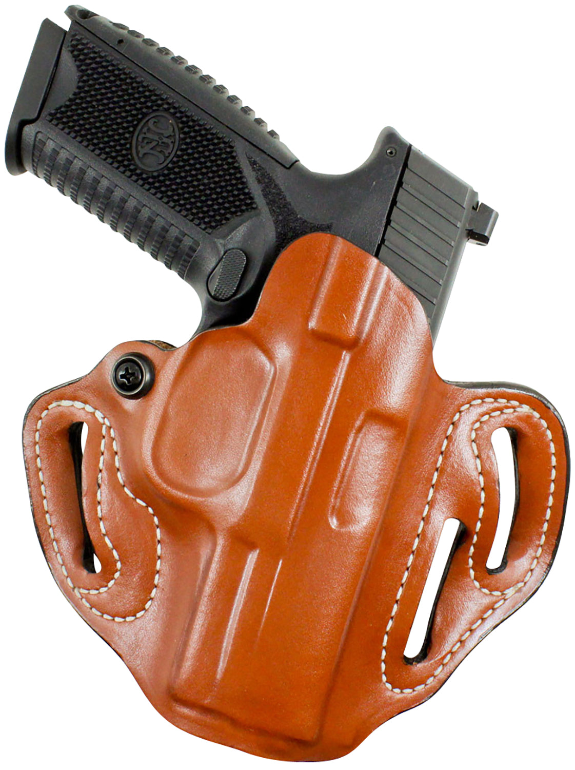 DeSantis Gunhide 002TB8WZ0 Speed Scabbard OWB Tan Leather Holster Springfield Prodigy 5" Barrel Left Hand