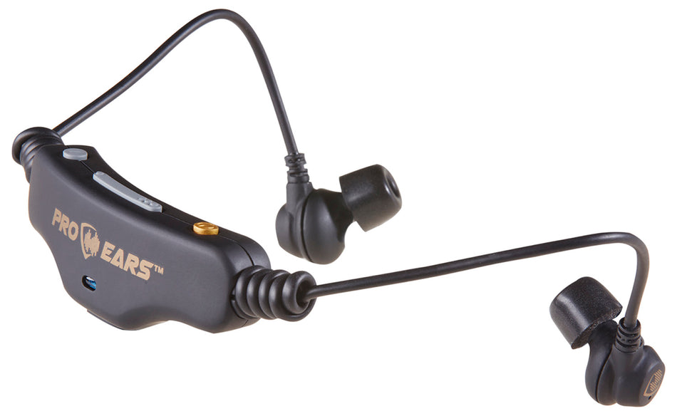 Pro Ears PEEBHTBTBLK Stealth 28 HTBT 28dB Behind-the-Head Electronic Hearing Protector with Bluetooth Black