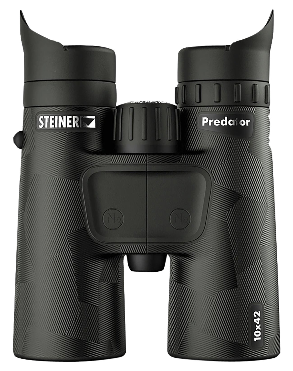 Steiner 2059 Predator 10x42mm Binocular, Fast-Close Focus, Black Makrolon w/Rubber Armor