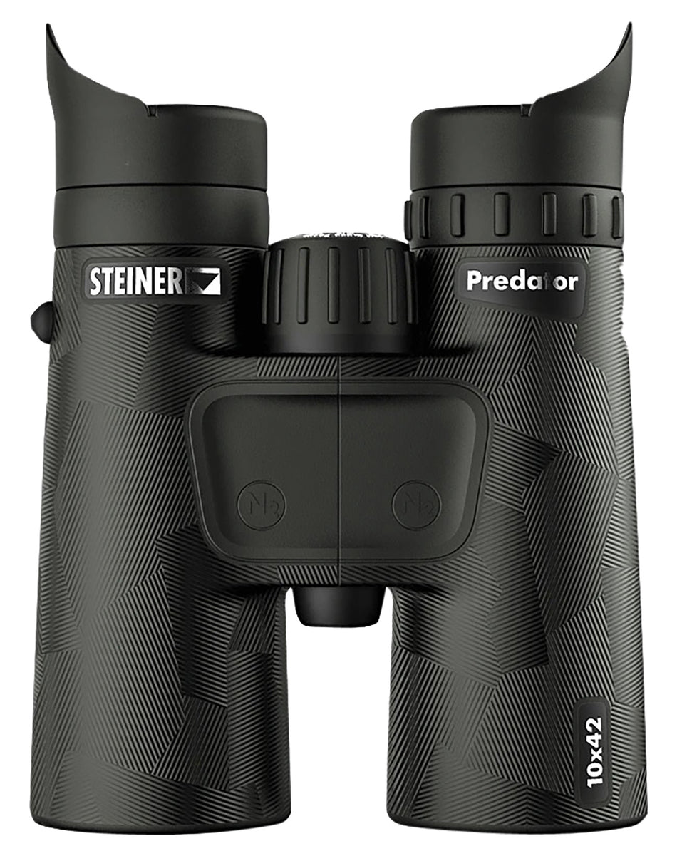 Steiner 2059 Predator 10x42mm Binocular, Fast-Close Focus, Black Makrolon w/Rubber Armor