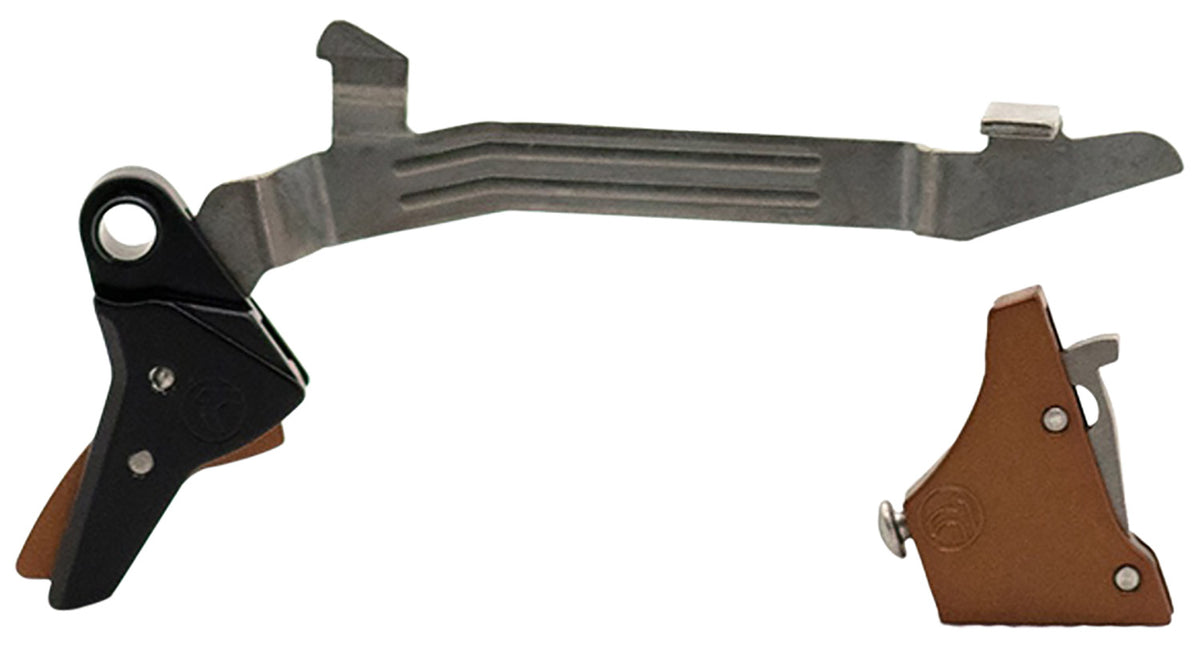 Timney Alpha Competition Bronze Straight Trigger for Glock Gen3-4 Large Frame, .45 ACP/10mm Auto