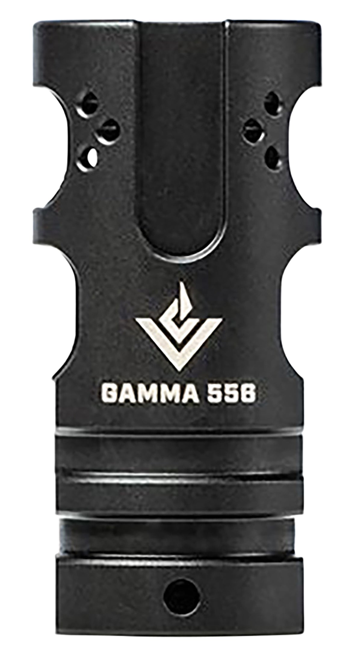 Aero Precision APVG200001A VG6 Gamma 556 Muzzle Brake 5.56x45mm NATO 1/2"-28 tpi Black Stainless Steel