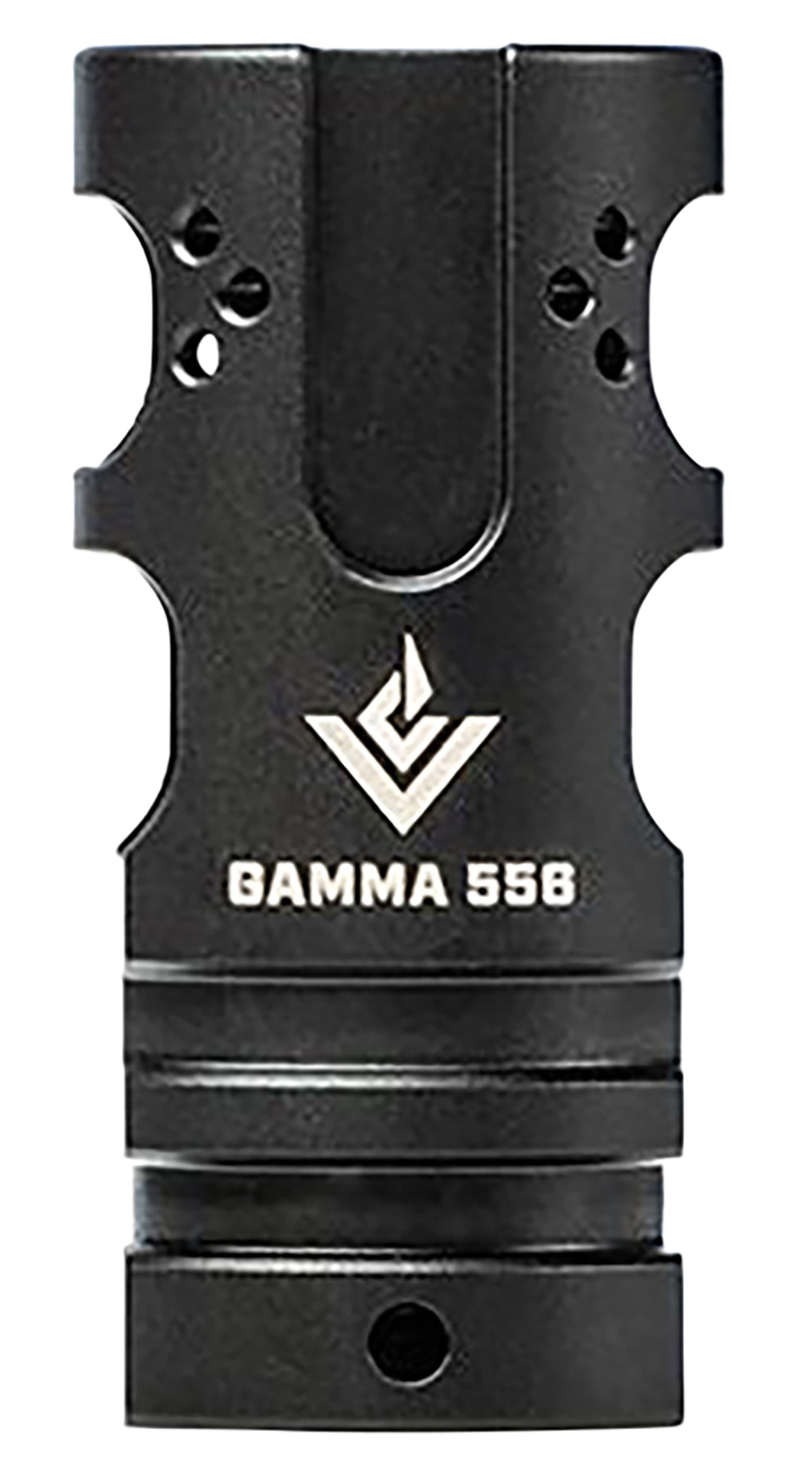 Aero Precision APVG200001A VG6 Gamma 556 Muzzle Brake 5.56x45mm NATO 1/2"-28 tpi Black Stainless Steel