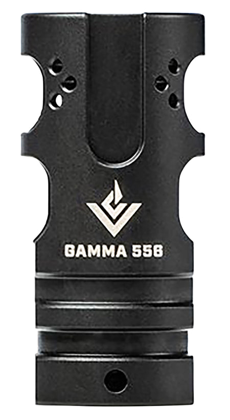 Aero Precision APVG200001A VG6 Gamma 556 Muzzle Brake 5.56x45mm NATO 1/2"-28 tpi Black Stainless Steel