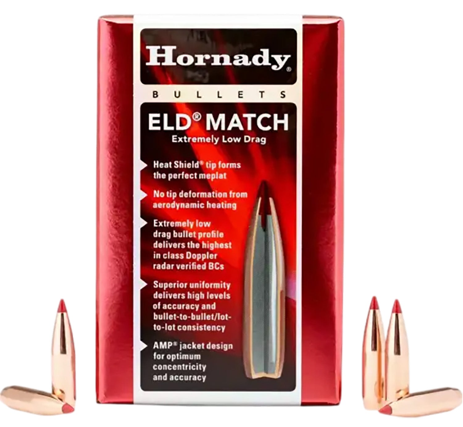 Hornady ELD Match .257 134gr Extremely Low Drag Reloading Bullets 100/Box