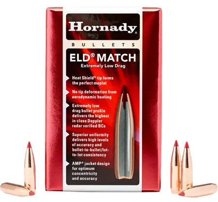 Hornady ELD Match .257 134gr Extremely Low Drag Reloading Bullets 100/Box