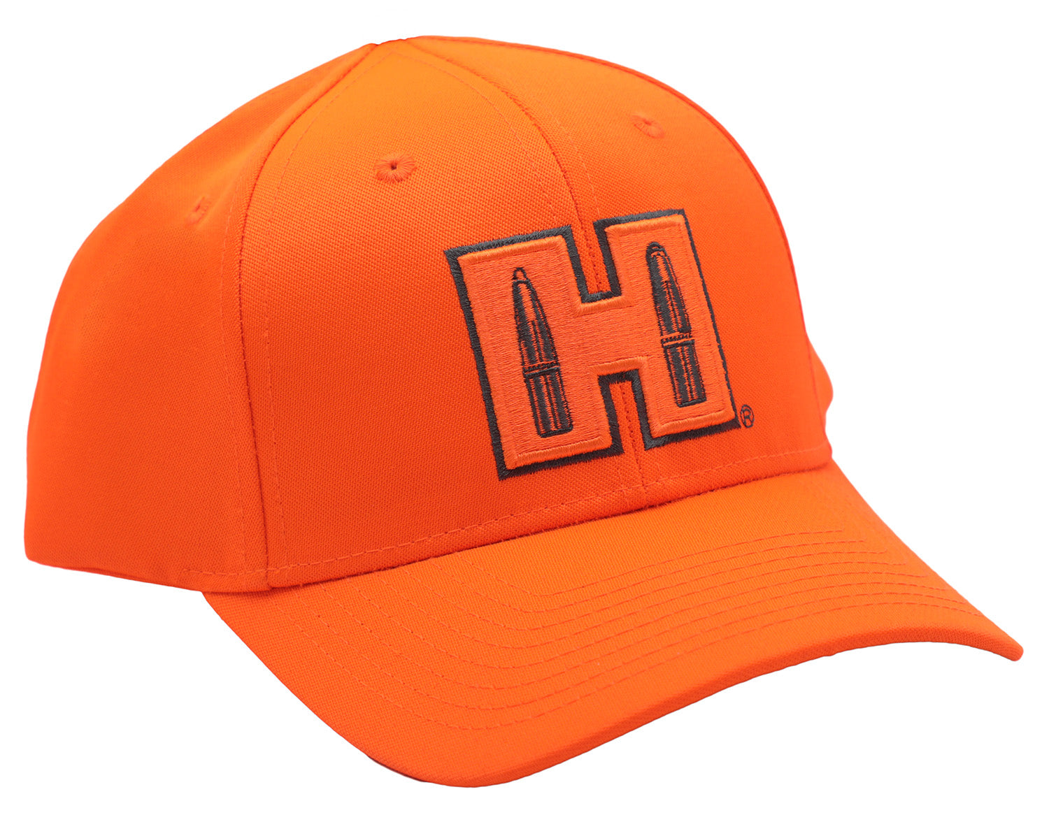 Hornady H Patch Blaze Orange Semi-Structured Snapback Trucker Hat