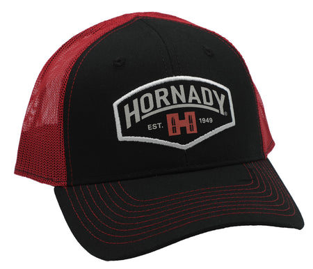 Hornady Established Black Red Mesh Structured Cap with Logo