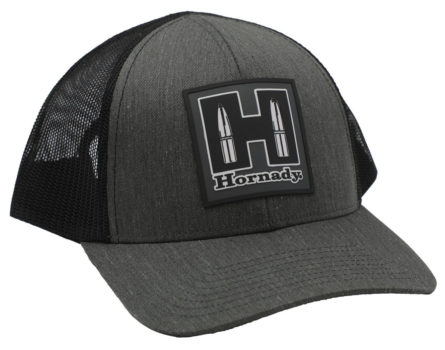Hornady Gray Black Mesh Structured Cap with Hornady Logo