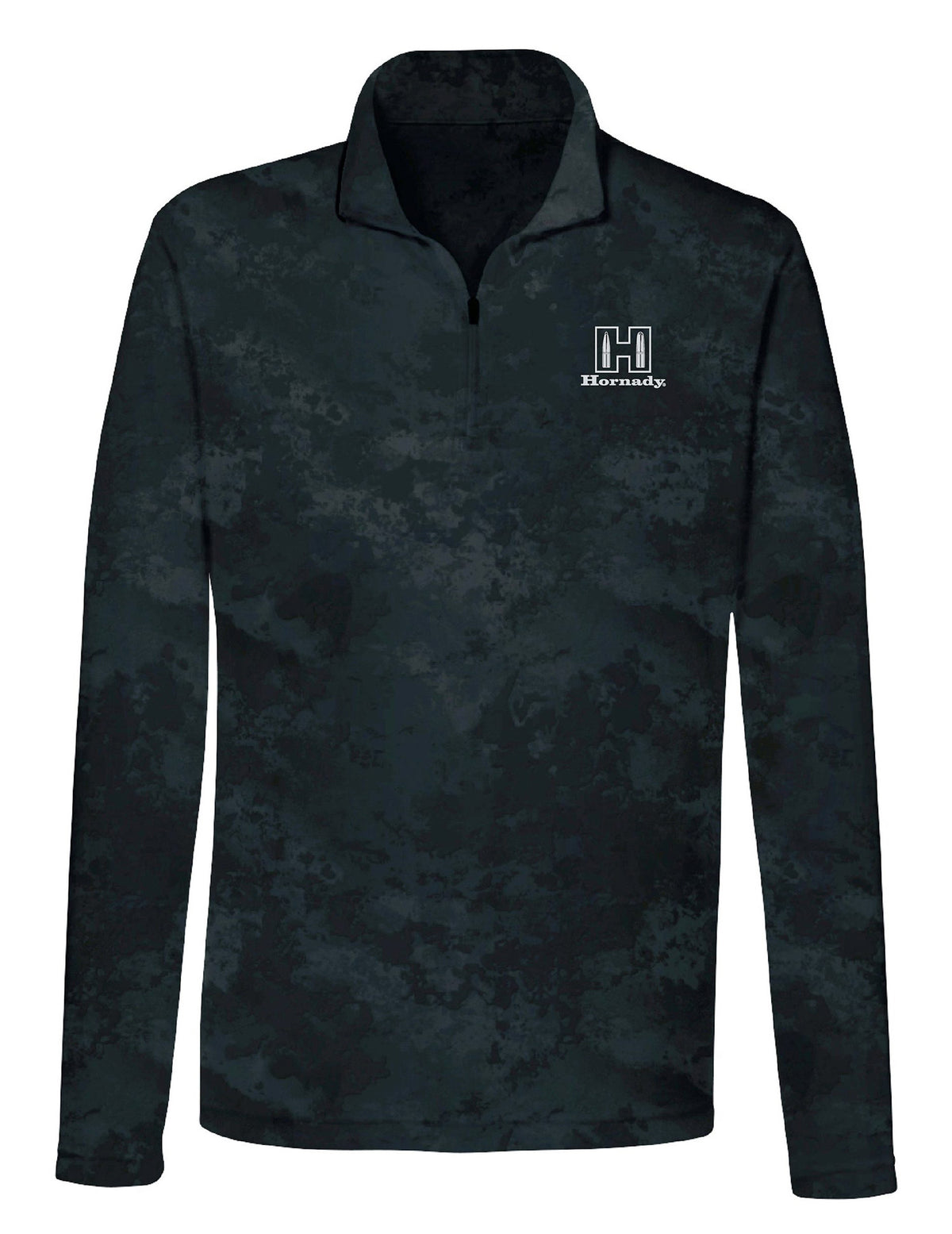 Hornady 99597XXXL Performance 1/4 Zip Black Long Sleeve Shirt 3XL