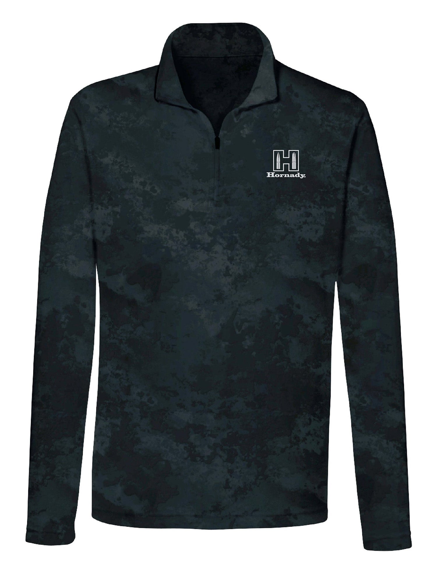 Hornady 99597XXXL Performance 1/4 Zip Black Long Sleeve Shirt 3XL