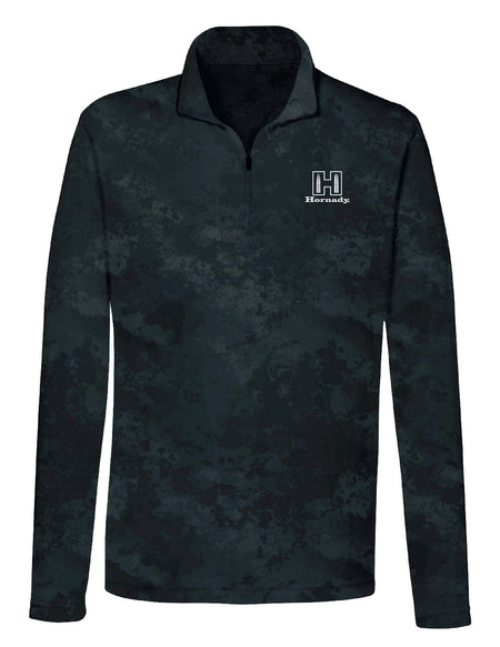 Hornady 99597XXXL Performance 1/4 Zip Black Long Sleeve Shirt 3XL