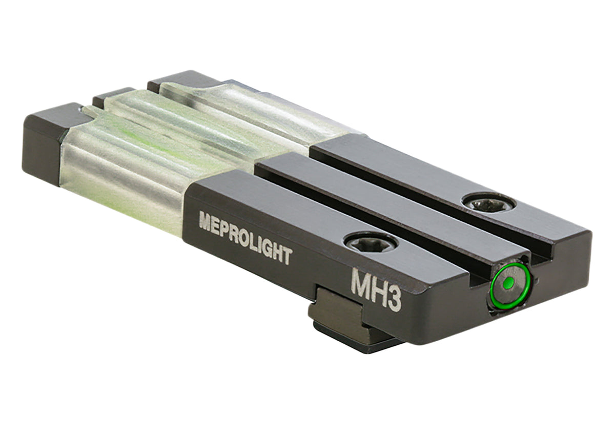 Meprolight USA 631023108 FT Bullseye Rear Sight Green Tritium/Fiber Optic Black Frame Glock Gen 1-5 Non-MOS