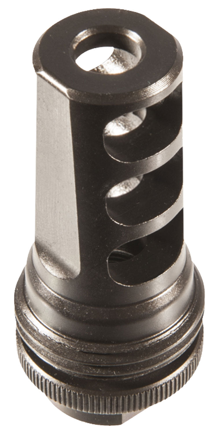SilencerCo AC858 ASR Muzzle Brake Black Steel 3/4"-24 tpi Threads for 338 Cal