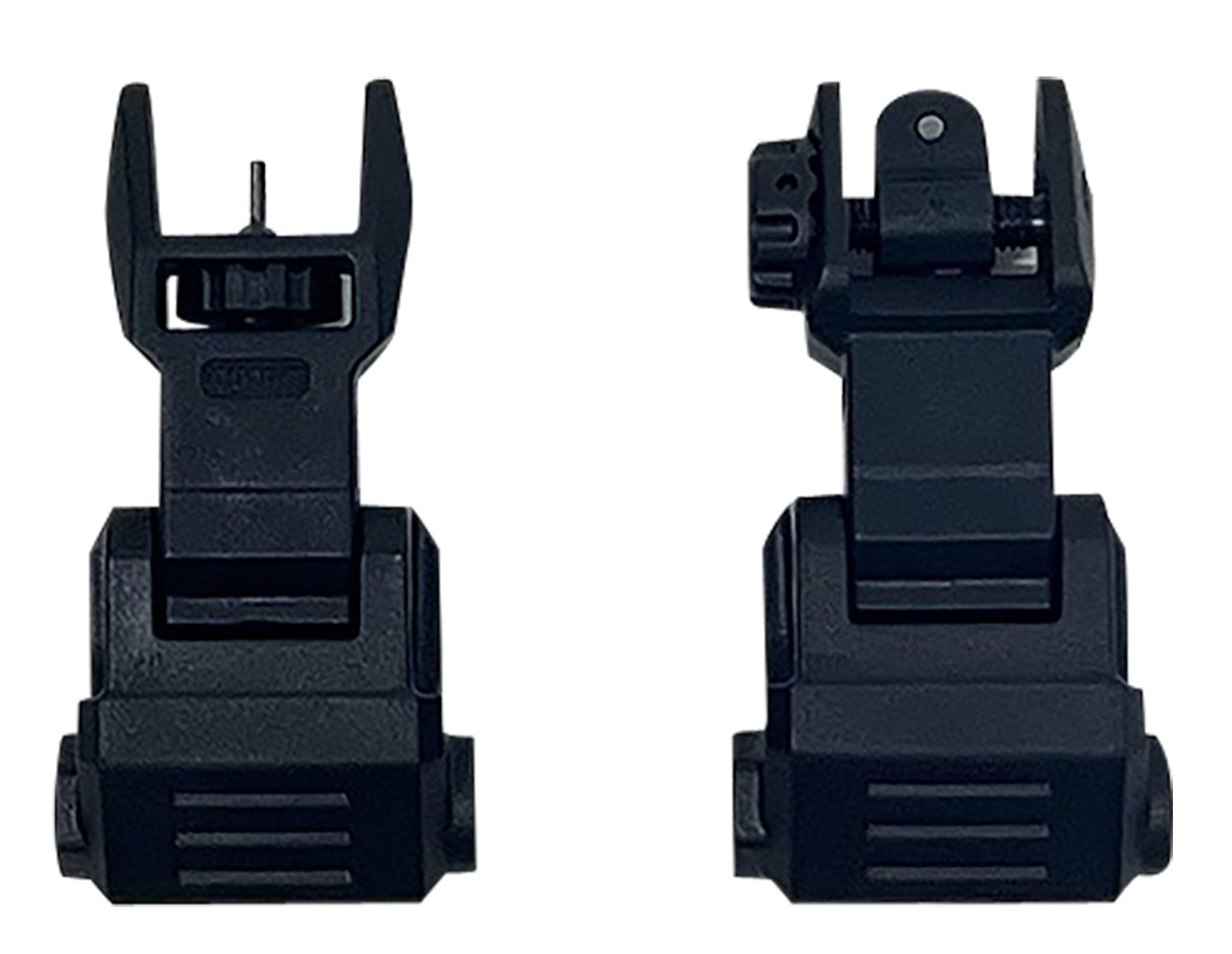 NcStar VG167 Picatinny High Profile Flip-Up Front & Rear Sight Set Black Polymer