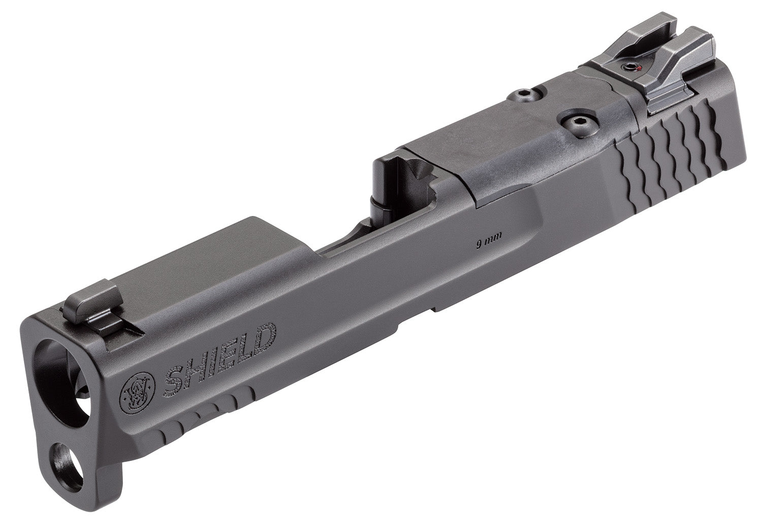 Smith & Wesson 3015613 Optic Ready Slide Assembly S&W Shield/Shield Plus 9mm Luger Black Armornite