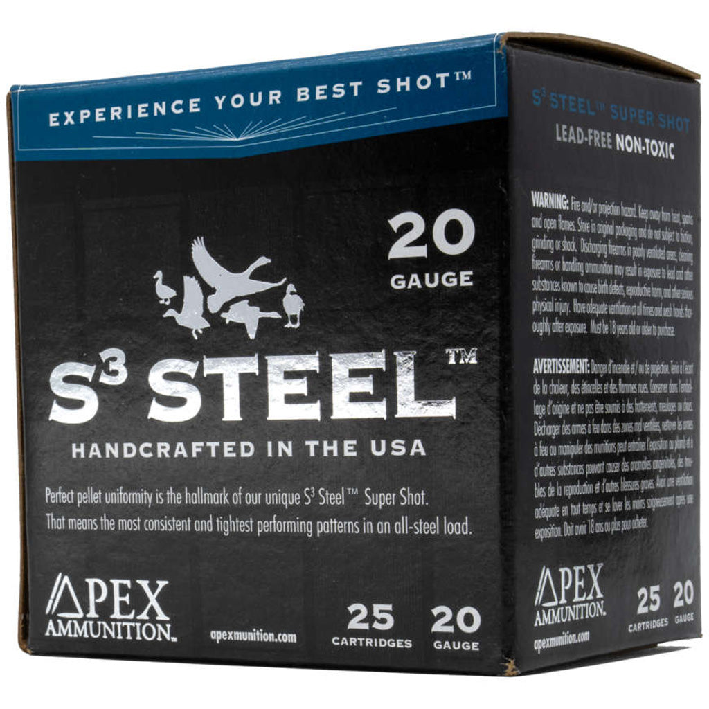 Apex Waterfowl S3 Steel 20 Gauge 3 in / 3 in #4 1 oz