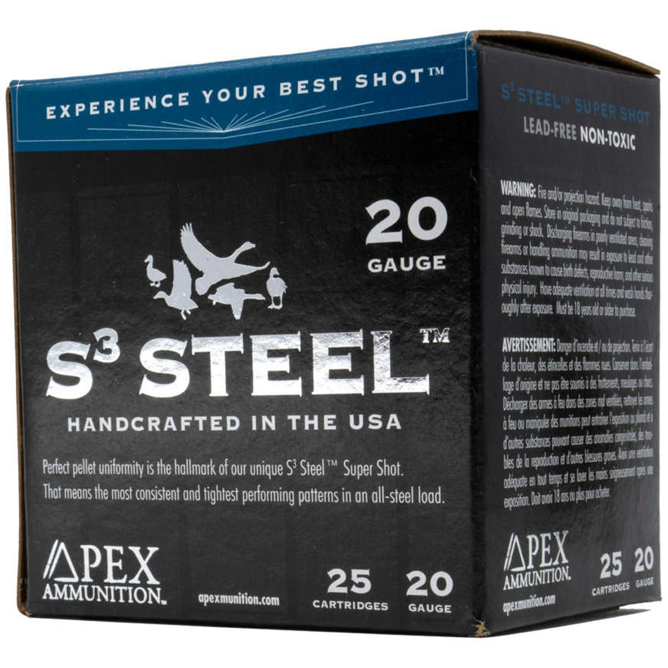 Apex Waterfowl S3 Steel 20 Gauge 3 in / 3 in #2 1 oz