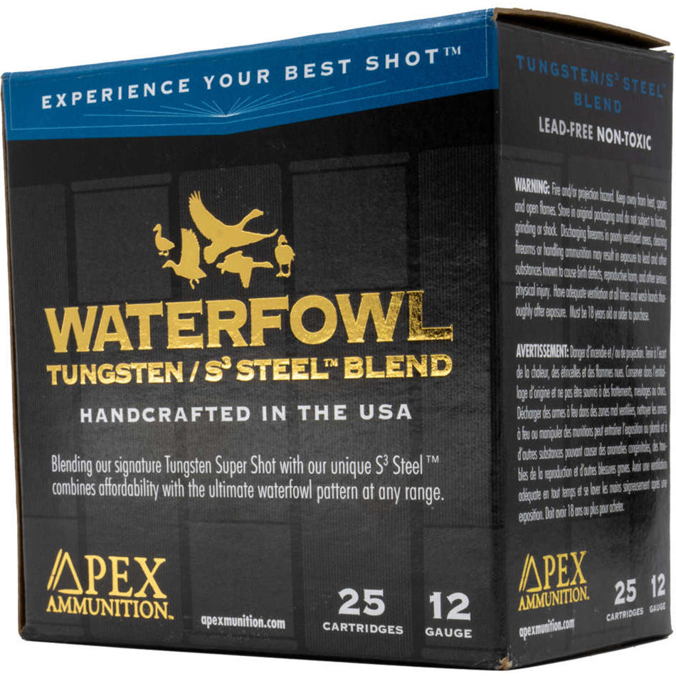 Apex Waterfowl TSS/S3 Steel Blend 12 Gauge 3 in / 3 in #4 / 7.5 1-5/16 oz