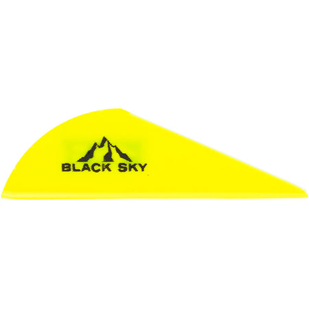 Bohning Black Sky 2 in. Neon Yellow Crossbow Vane 36 Pack