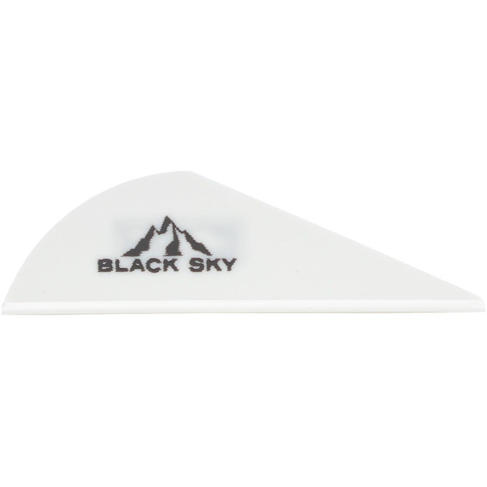 Bohning Black Sky 2 in. White Crossbow Vane 100 Pack