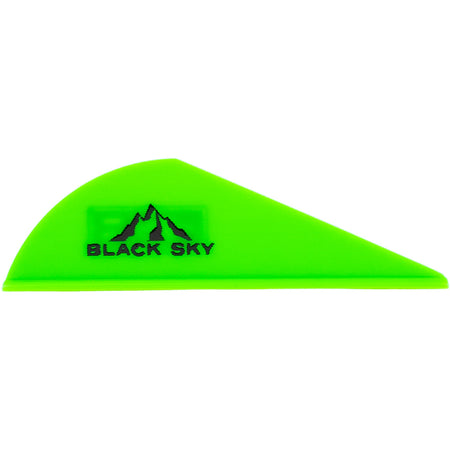 Bohning Black Sky 2 in. Neon Green Crossbow Vane 100 Pack