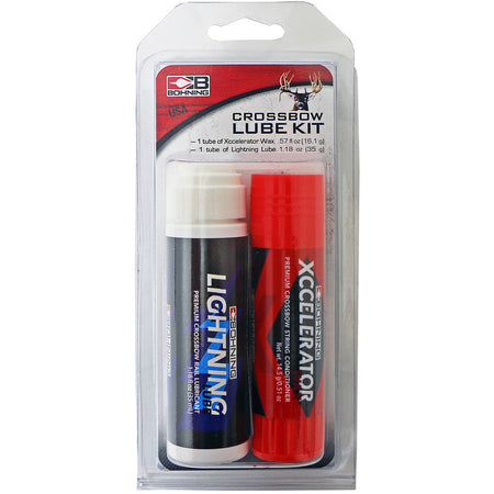 Bohning Crossbow Maintenance Lube Kit with Lightning Lube and Xccelerator Wax