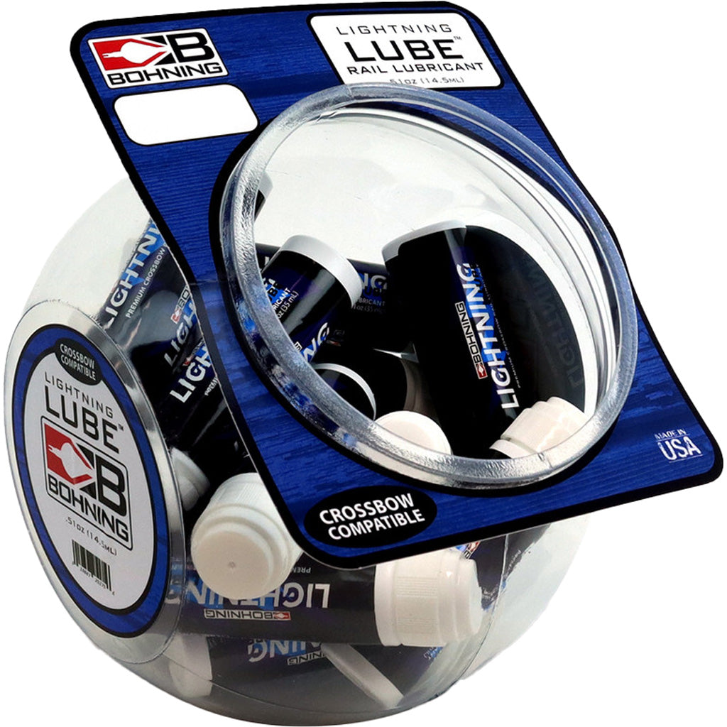 Bohning Lightning Lube Silicone Crossbow Rail Lubricant Fish Bowl 16 Tubes