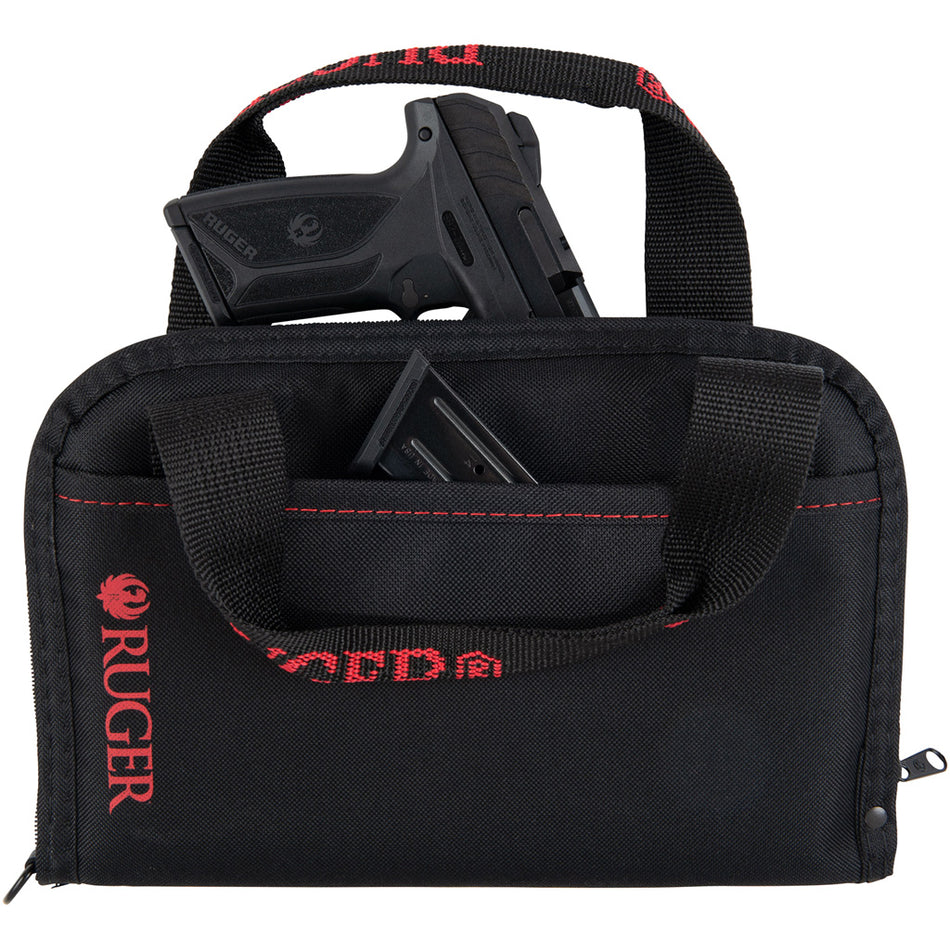Allen Ruger Pistol Tote with Pocket - Lockable Handgun Case