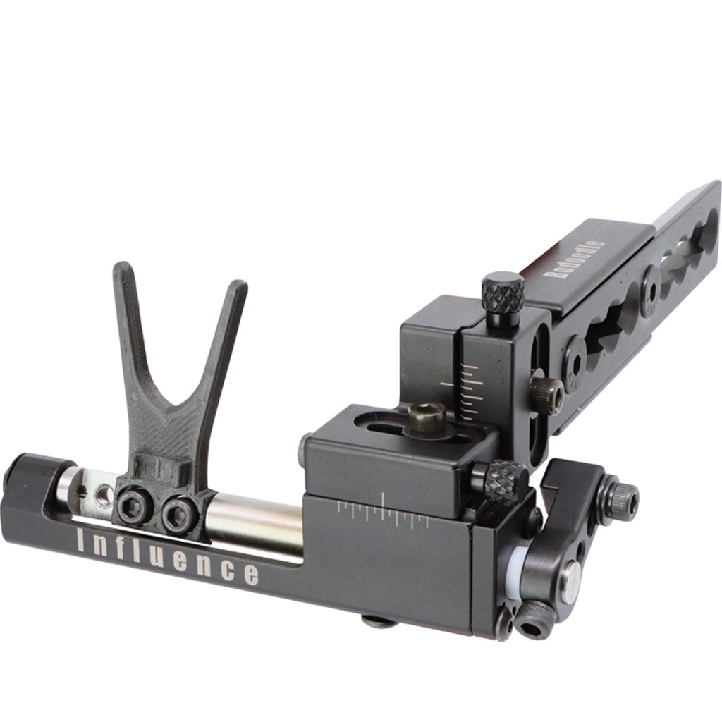 Specialty Archery Influence Arrow Rest Deluxe Kit with Extension and Double Berger Hole LH