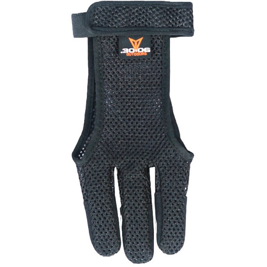 30-06 Black Mesh Archery Shooting Glove 3 Finger XL