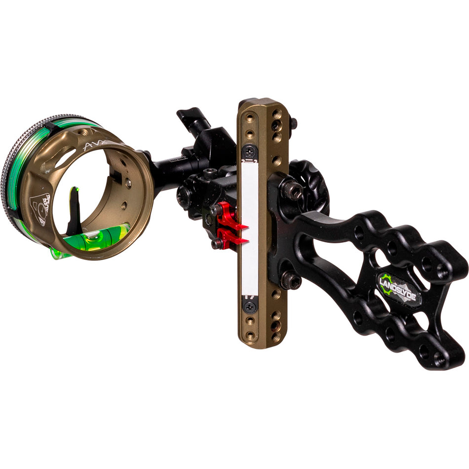 Axcel LANDSLYDE Slider Bowhunting Sight AVX-41 Scope 1 Pin .029 Green Fiber