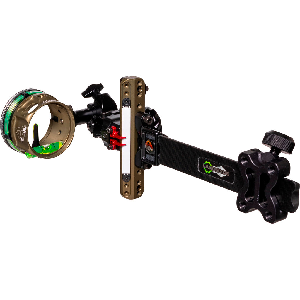 Axcel LANDSLYDE Carbon Pro Slider Tactical Bowhunting Sight AVX-41 1 Pin .029 Green Fiber
