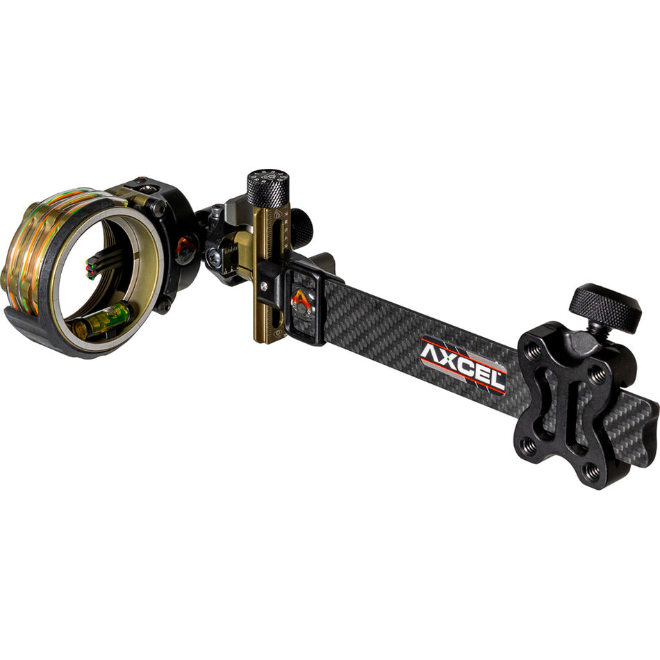 Axcel LANDSLYDE Carbon Pro Slider Tactical Bowhunting Sight AccuStat II Micro 3 Pin .010