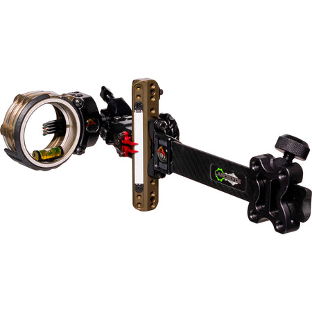 Axcel LANDSLYDE Carbon Pro Slider Tactical Bowhunting Sight AccuStat II Micro 4 Pin .010