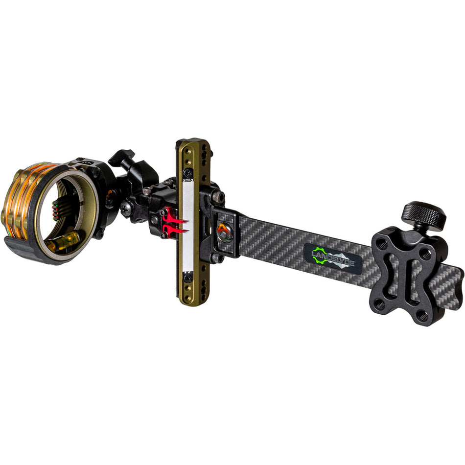 Axcel LANDSLYDE Carbon Pro Slider Tactical Bowhunting Sight AccuStat II Micro 5 Pin .010