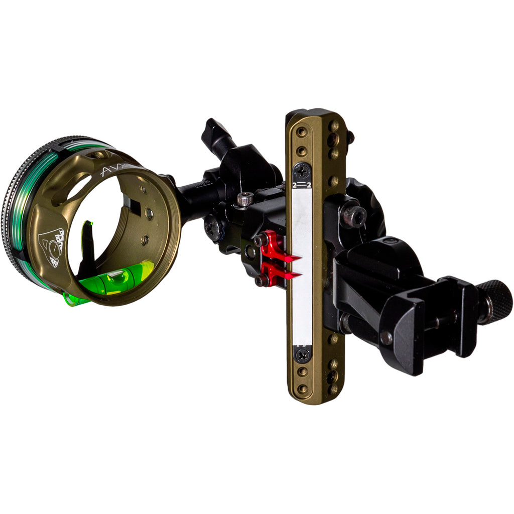 Axcel LANDSLYDE Picatinny Slider Tactical Bowhunting Sight AVX-41 1 Pin .010 Green Fiber