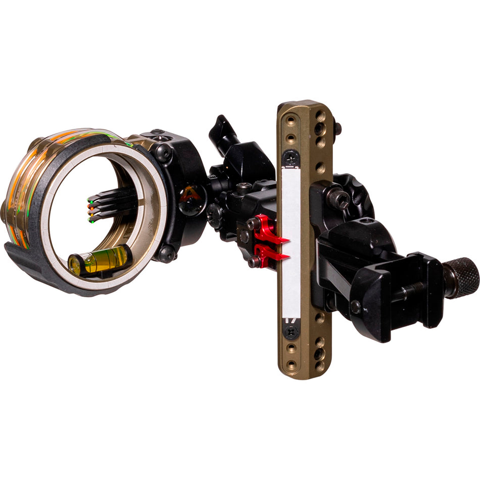Axcel LANDSLYDE Picatinny Slider Tactical Bowhunting Sight AccuStat II Micro 4 Pin .019